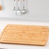 EcoSummer 20x15" Bamboo Cutting Board, Reversible Butcher Block with Juice Groove for Kitchen & Serving. - 3 of 4