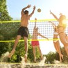 VEVOR Outdoor Portable Volleyball Net System, Adjustable Height Steel Poles, Professional Volleyball Set with PVC Volleyball, Pump, Carrying Bag - 2 of 4