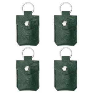 Unique Bargains Portable Genuine Leather Key Fob 4 Pcs - 1 of 4
