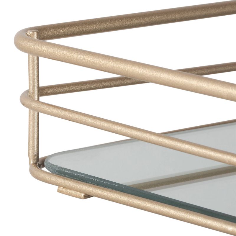 Vanity Tray with Mirror Gold - Elle D&#233;cor, 6 of 8