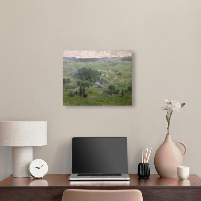 Early Summer Green Landscape Canvas Wall Art, 20" x 16"