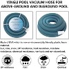 VINGLI 1-1/2-Inch by 50-Feet Blue Swimming Pool Vacuum Hose for Inground and Above-Ground Pools - 2 of 4