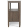 Solid Wood Freestanding Transitional Console Table with 3 Doors, Large Open Shelf and Multipurpose Design - 3 of 4