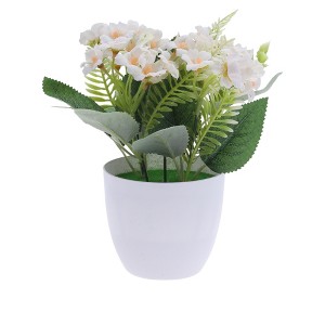 Unique Bargains Artificial Plants Oil Painting Style Lewisia Plastic 2.95"x2.95"x7.87" 1 Pc - 1 of 4