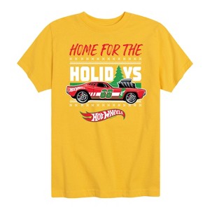 Boys' - Hot Wheels - Home For The Christmas Short Sleeve Graphic T-Shirt - 1 of 4