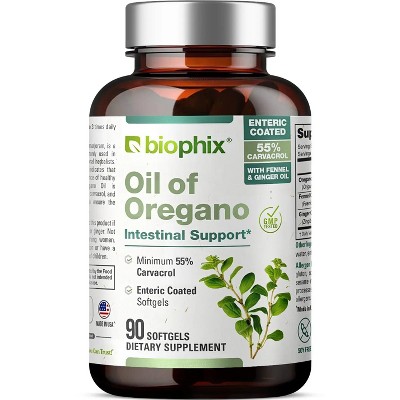 biophix Oil of Oregano 90 Softgels with Fennel and Ginger Oil : Target
