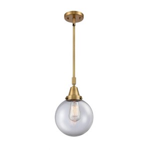 Beacon - 1 Light Stem Hung Mini Pendant In Industrial Style-12.63 Inches Tall and 8 Inches Wide - 1 of 1