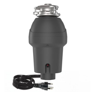 Garvee Garbage Disposal 1 HP, Continuous Feed Food Waste Disposer with Air Switch & Flange Seal, Stainless Steel Garbage Disposer - 1 of 4
