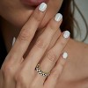 18K Gold Plated Spinner Ring for Adults - Anxiety Relief Jewelry in Black/White, Unisex Stress Relief Gift - 2 of 4