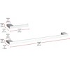 Elegant Lighting Sofia 2-Piece Bathroom Hardware Set in Chrome - 2 of 4