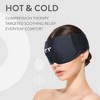 Orry Gel Ice Mask for Eyes & Forehead – Reusable Cold/Heat Therapy for Migraine, Headache, Swollen Eyes, Adjustable Compression (Black) - 2 of 4