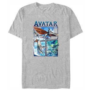 Men's Avatar: The Way of Water Watercolor Air and Sea Creatures Logo T-Shirt - 1 of 4