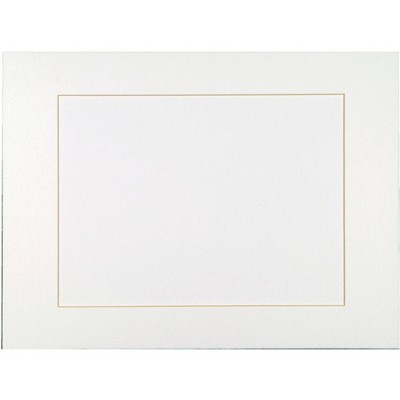 Sax Exclusive Premium Pre-Cut Mats, 11 x 14 Inches, Bright White, pk of 10