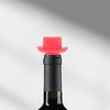 Unique Bargains Hat-Shaped Wine Stopper Silicone 1.61"x1.61"x1.85" 1 Pc - 2 of 3