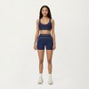 Anna-Kaci Active Women's Sports Bra with Scoop Neck, Wide Straps, and Contrast Stitch Detailing for Medium Support - 3 of 4