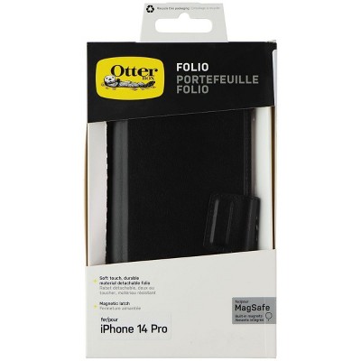OtterBox Detachable Folio Wallet for MagSafe for iPhone 14 Pro - Shadow Black
