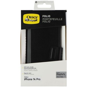 OtterBox Detachable Folio Wallet for MagSafe for iPhone 14 Pro - Shadow Black - 1 of 1