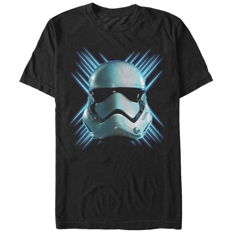 Men's Star Wars The Force Awakens Laser Stormtrooper Helmet T-Shirt, 1 of 5
