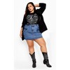 Women's Plus Size Oversized Outlaw Tee - black | CITY CHIC - 2 of 4