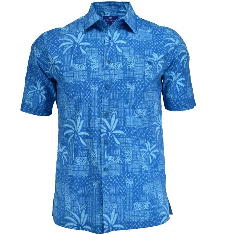 Weekender Men's Aloha Hawaiian Print Short Sleeve Shirt, 1 of 4