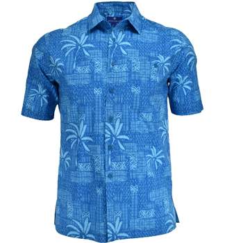 Weekender Men's Aloha Hawaiian Print Short Sleeve Shirt