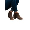 Women's Wo's Perforated Peep Toe Booties - Qupid - 4 of 4