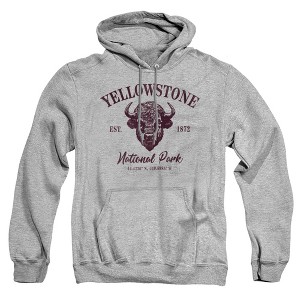 Men's Yellowstone National Park Bison Icon Pull-Over Hoodie - 1 of 4