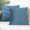 Unique Bargains Decorative Soft Velvet Knitted Square Invisible Zipper Throw Pillow Covers 2 Pcs - image 2 of 4