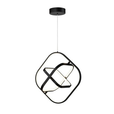 Artcraft Lighting Sienna 1 - Light Pendant in  Semi Gloss Black