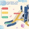Five in One Children's Slide Swing Set,Climbing Slide with Basketball Circle,Polyethylene Material,Blue,for 1-3 Year Old Children's Slide - 4 of 4