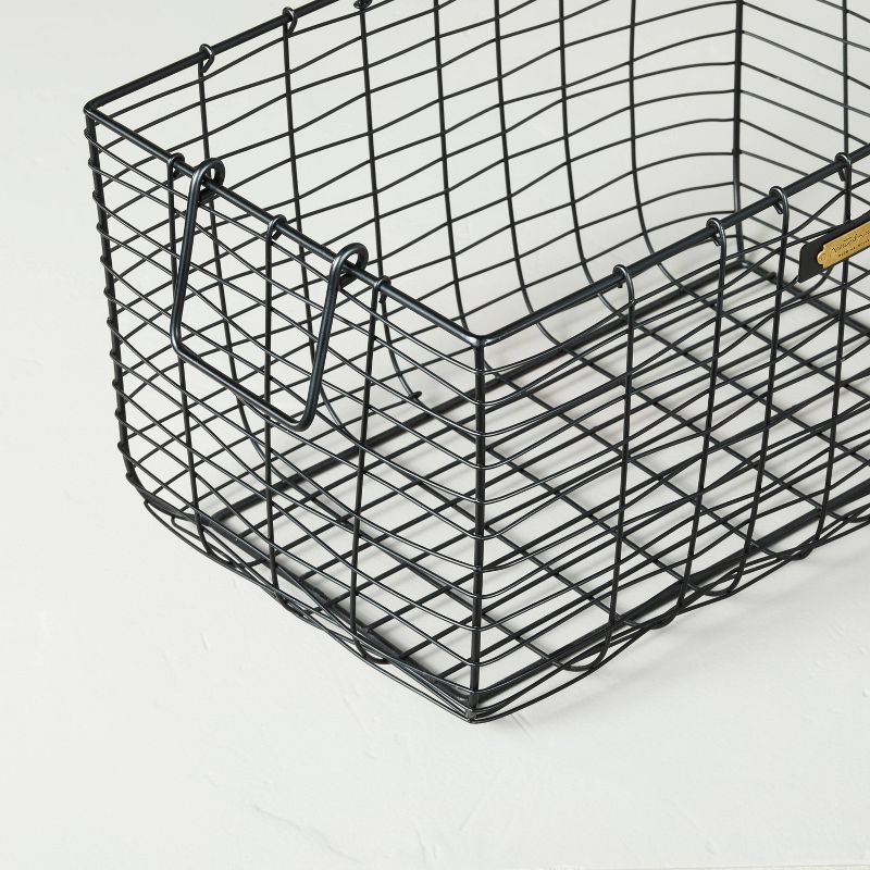 Wire Storage Basket Black - Hearth & Hand&#153; with Magnolia, 4 of 11