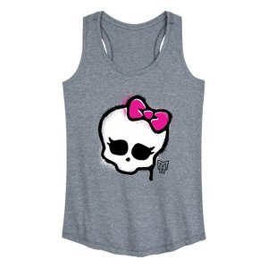 Women's - Monster High - Skull Graffiti Logo Graphic Racerback Tank - 1 of 4