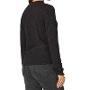 Women's Long Sleeve Crew Neck Metallic Thread Knit Top - Democracy - 3 of 4