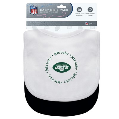 Photo 1 of BabyFanatic Bibs 2 Pack - NFL New York Jets - Officially Licensed Baby Apparel Set