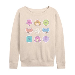 Women's - Polly Pocket - Polly Pocket Grid Lightweight French Terry Slouchy - 1 of 4