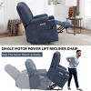 Power Lift Recliner Chair with Massage & Heat, 34" Wide Heavy Duty Recliner with USB, Type C Ports & Cup Holders for Living Room-3irtyhousy - 3 of 4