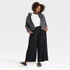 Women's High-Rise Wide Leg Linen Pull-On Pants - Ava & Viv™ - 3 of 3