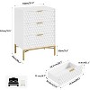 Nasitip 3 Drawer Dresser for Bedroom, Nightstand with Wide Top, Chest of Drawers for Closet with Deep Drawers, for Living Room, Hallway - 3 of 4