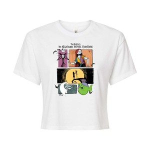 Women's - Disney - The Nightmare Before Christmas Cropped Graphic T-Shirt - 1 of 4