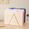 Paper Junkie 12 Pack Decorative File Folders for Letter Size Paper, Gold Foil Floral Print, 1/3 Cut Tab, 11.45 x 9.45, Pink and Blue - 2 of 4