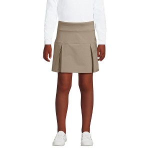 Lands' End School Uniform Kids Performance Pleated Skort Above the Knee - 1 of 4