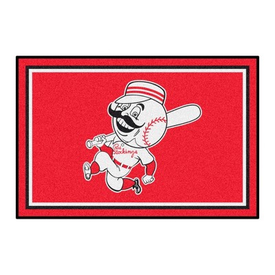 MLB Cincinnati Reds 4'x6' 1967 Retro Collection Plush Area Rug