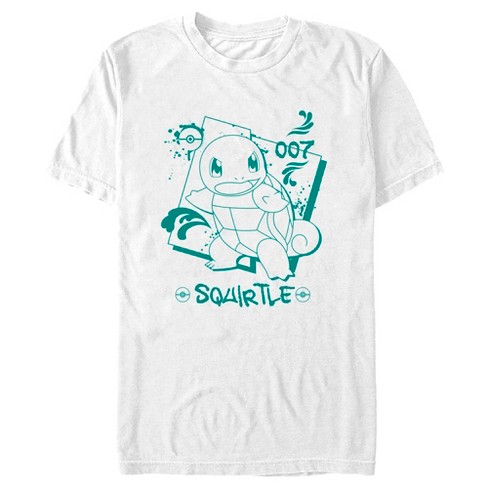 Men's Pokemon Squirtle Graffiti Outline T-shirt - White - X Large : Target