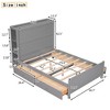 Full Size Platform Bed with Drawers and Storage Shelves - ModernLuxe - 3 of 4