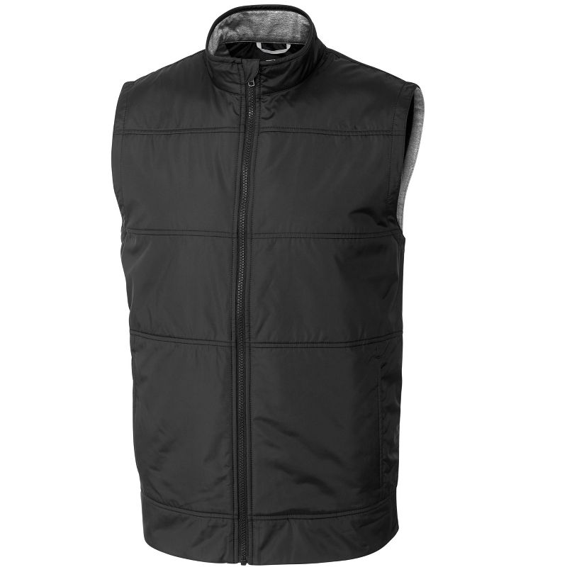 Cutter & Buck Stealth Hybrid Quilted Mens Windbreaker Vest, 1 of 3