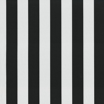 Black and White Cabana Stripe Outdoor Throw Pillow Set