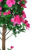 Northlight 4.5' Unlit Artificial Potted Azalea Flower Tree - 2 of 4