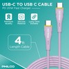 PHILCO 20W USB C to C Cable, 4Ft Length, Fast Charging, High-Speed Data Transfer, Durable and Tangle-Free - 3 of 4