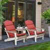 Aoodor Patio Chair Cushions for Adirondack Chairs, High-Back Design, 52"x20"x2.5" Olefin Fabric Slipcovers with Ties, for Outdoor Furniture, Set of 2 - 2 of 4