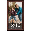 PosterPalooza | Photo Size Decor Brown Picture Frame - UV Acrylic, Foam Board Backing, Hanging Hardware - 2 of 4